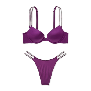 Комплект белья Very Sexy Shine Strap Push-Up Bra Diamonds Set