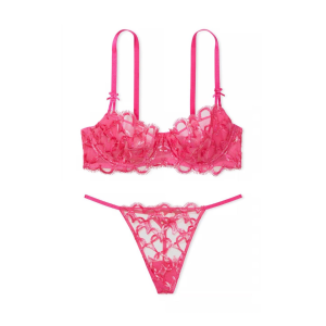 Комплект білизни Wicked Shimmer Heart Embroidery Unlined Balconette Bra Set