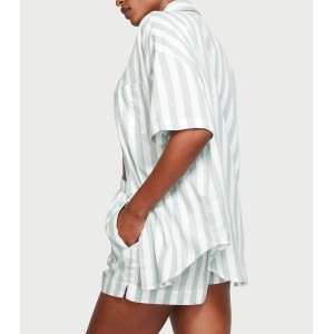 Пижама Modal-Cotton Short Pajama Set Seasalt Green Stripes