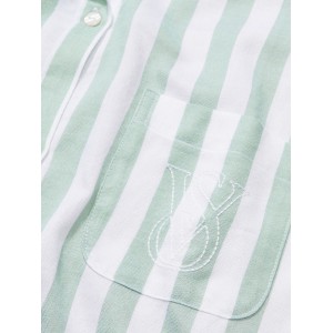 Пижама Modal-Cotton Short Pajama Set Seasalt Green Stripes