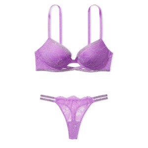 Комплект белья Shine Cradle Lace Push-Up Bra Purple Paradise Set
