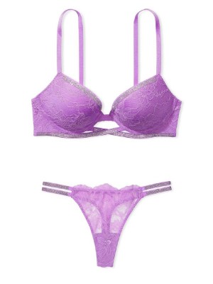 Комплект білизни Shine Cradle Lace Push-Up Bra Purple Paradise Set