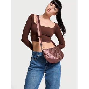 Сумка Кросс-боди Sling Crossbody Bag Black Satin