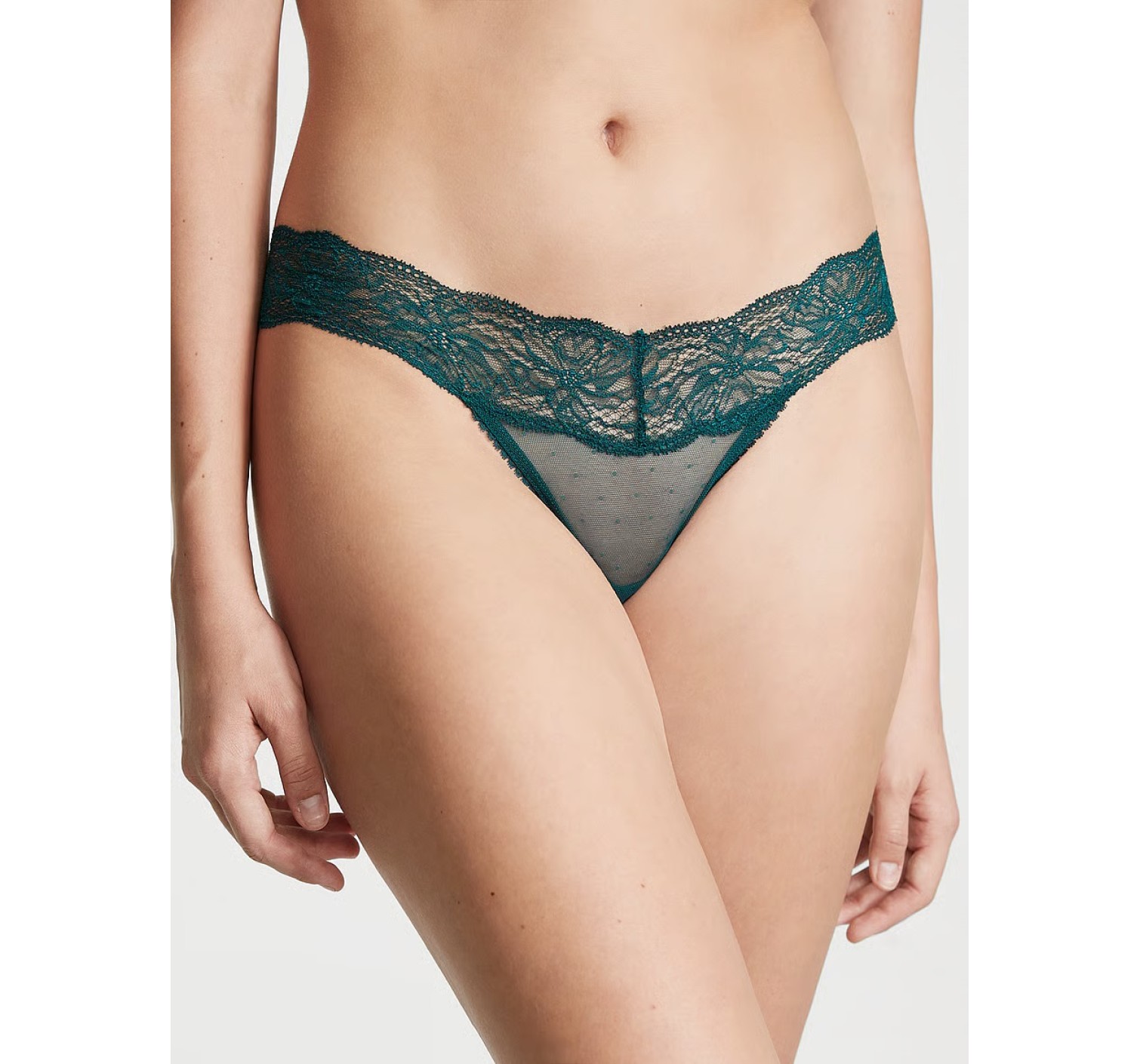 Трусики Lace-Up Thong Panty Black Ivy