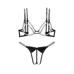 Комплект білизни Shine Strappy Open-Cup Triangle Bra Set