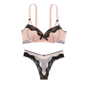 Комплект белья VICTORIA'S SECRET Tease Push-Up Bra Set Purest Pink
