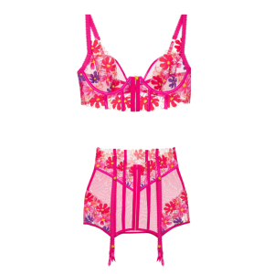 Топ + Корсет- юбка Bright Pink Love & Lemons