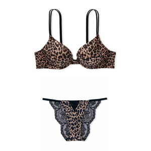 Комплект білизни Push-Up Bra Leopard Set