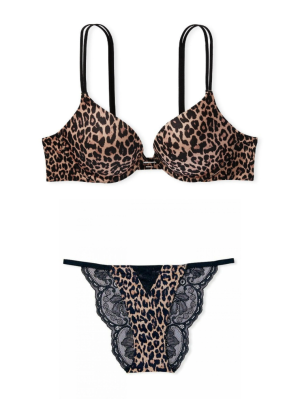Комплект белья Push-Up Bra Leopard Set