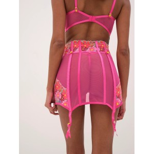 Топ + Корсет- юбка Bright Pink Love & Lemons