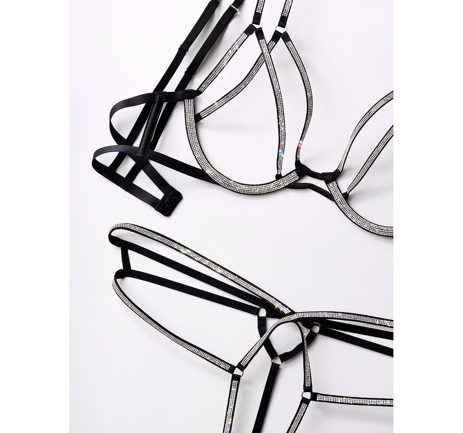 Комплект білизни Shine Strappy Open-Cup Triangle Bra Set