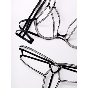 Комплект білизни Shine Strappy Open-Cup Triangle Bra Set