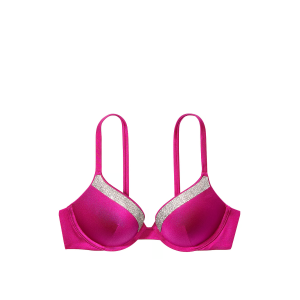 Купальник Shine-Trim Push-Up Bikini Top Brazilian Bikini Bottom Berry Blush