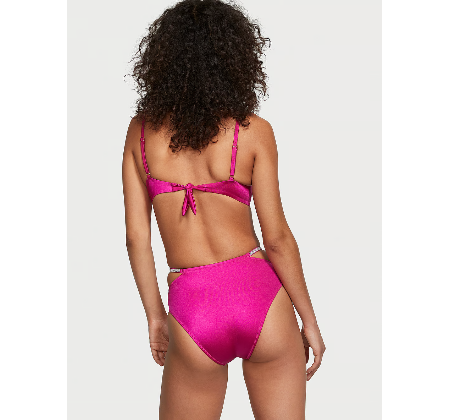 Купальник Shine-Trim Push-Up Bikini Top Brazilian Bikini Bottom Berry Blush