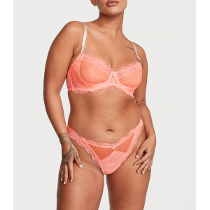 Комплект білизни Wicked Lace Unlined Balconette Bra Set Neon Nectar