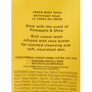Крем-гель для душу Pineapple & Shea Natural Beauty Cream Body Wash