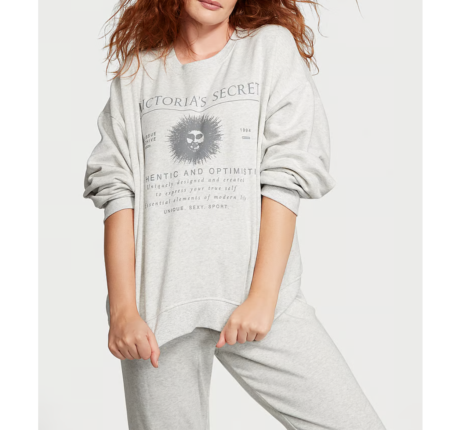 Світшот Cotton Fleece Oversized Crewneck