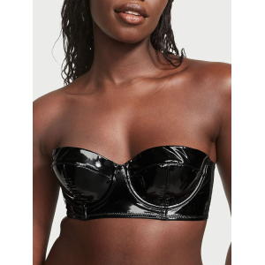 Комплект белья Very Sexy Faux Patent Leather Strapless Longline Balconette Bra Set