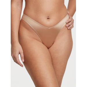 Трусики Strappy-Back High-Leg Thong Panty Praline
