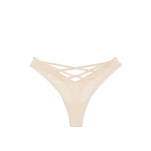 Трусики Strappy-Back High-Leg Thong Marzipan