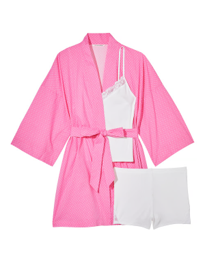 Піжама Cotton 3-Piece Pajama Set Hollywood Pink Mini Dots