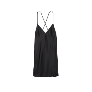 Пеньюар Satin Open-Back Slip Black