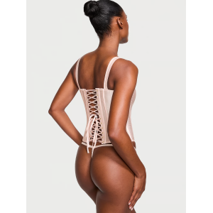 Комплект The Classic Silk Corset Set Pink