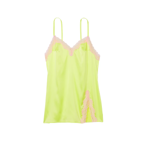 Пеньюар Tease Satin Lace-Trim Mini Slip Citron Glow