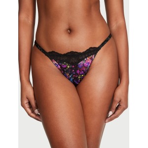 Комплект белья Shine Strap Lace Push-Up Bra Thong Moody Floral