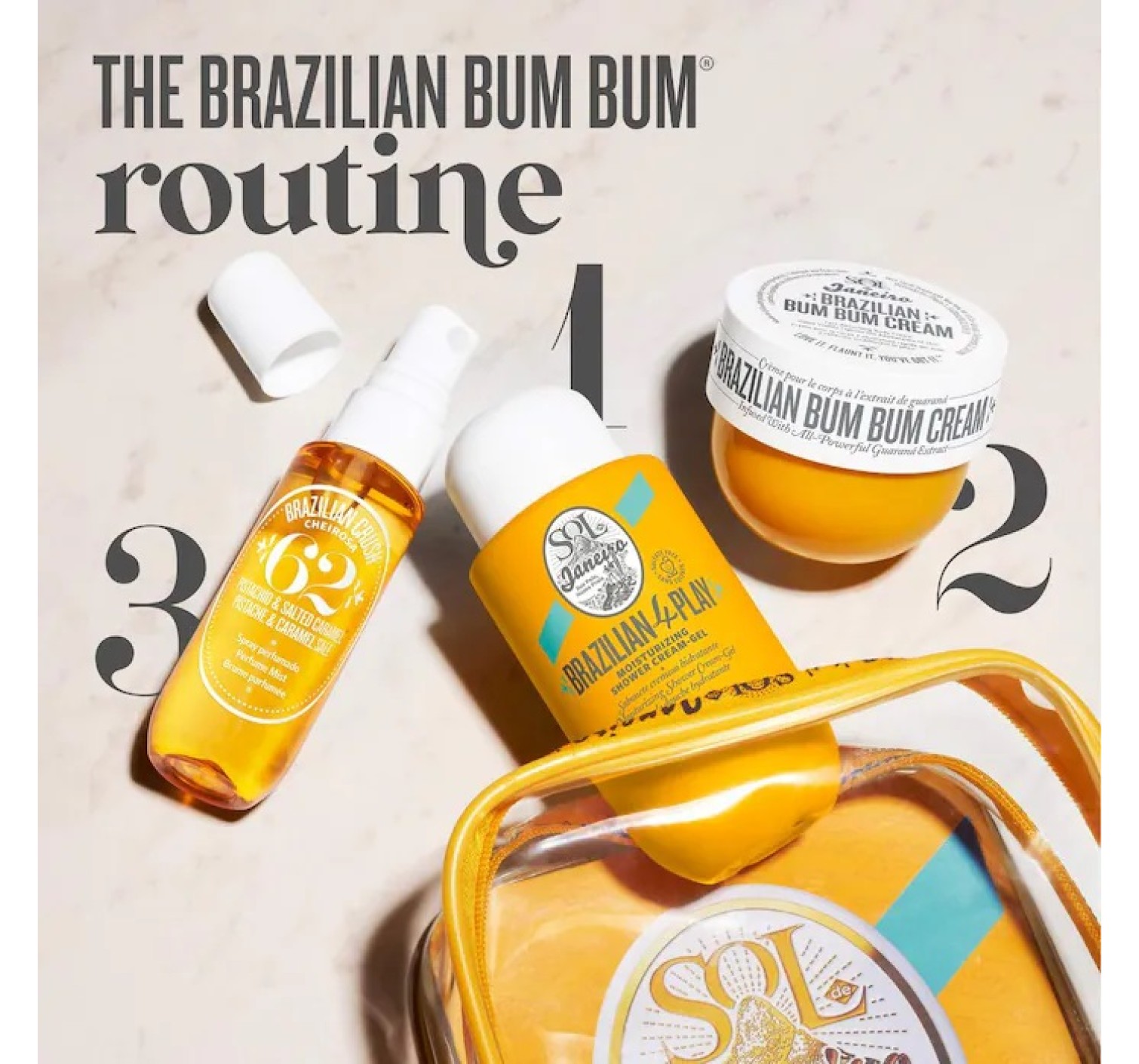 Набор Sol de Janeiro Brazilian Bum Bum Jet Set