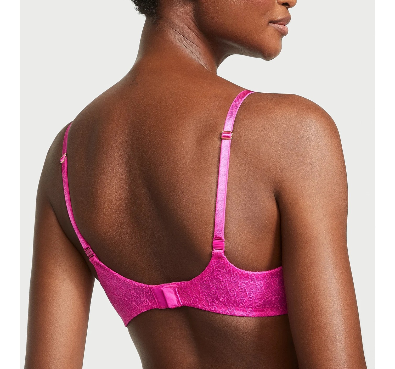 Комплект белья Icon Push-Up Demi Bra Fuchsia Frenzy Thong Set