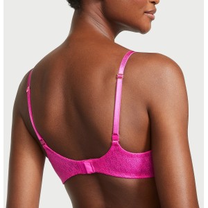 Комплект белья Icon Push-Up Demi Bra Fuchsia Frenzy Thong Set
