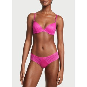 Комплект белья Icon Push-Up Demi Bra Fuchsia Frenzy Thong Set