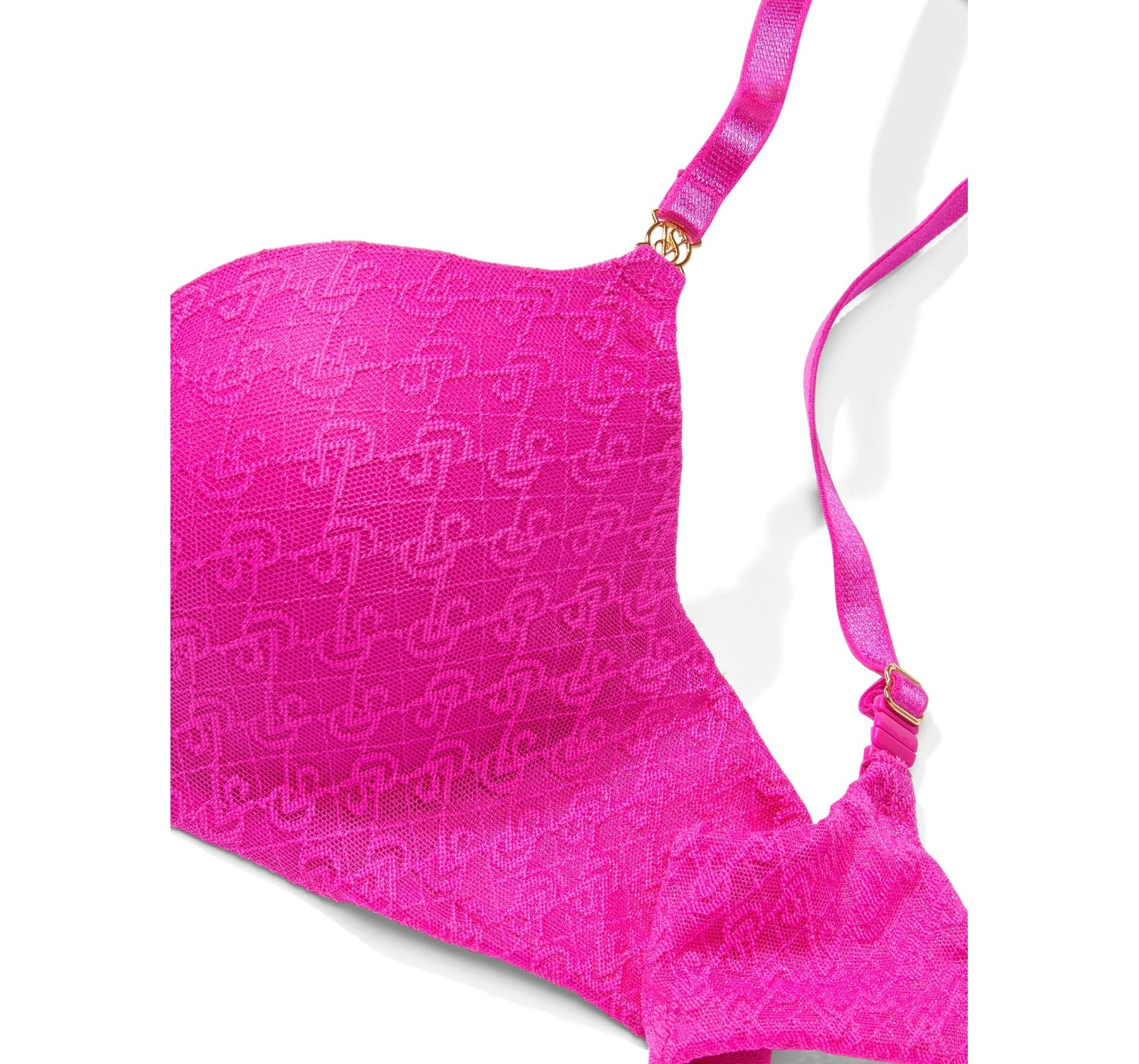 Комплект белья Icon Push-Up Demi Bra Fuchsia Frenzy Thong Set