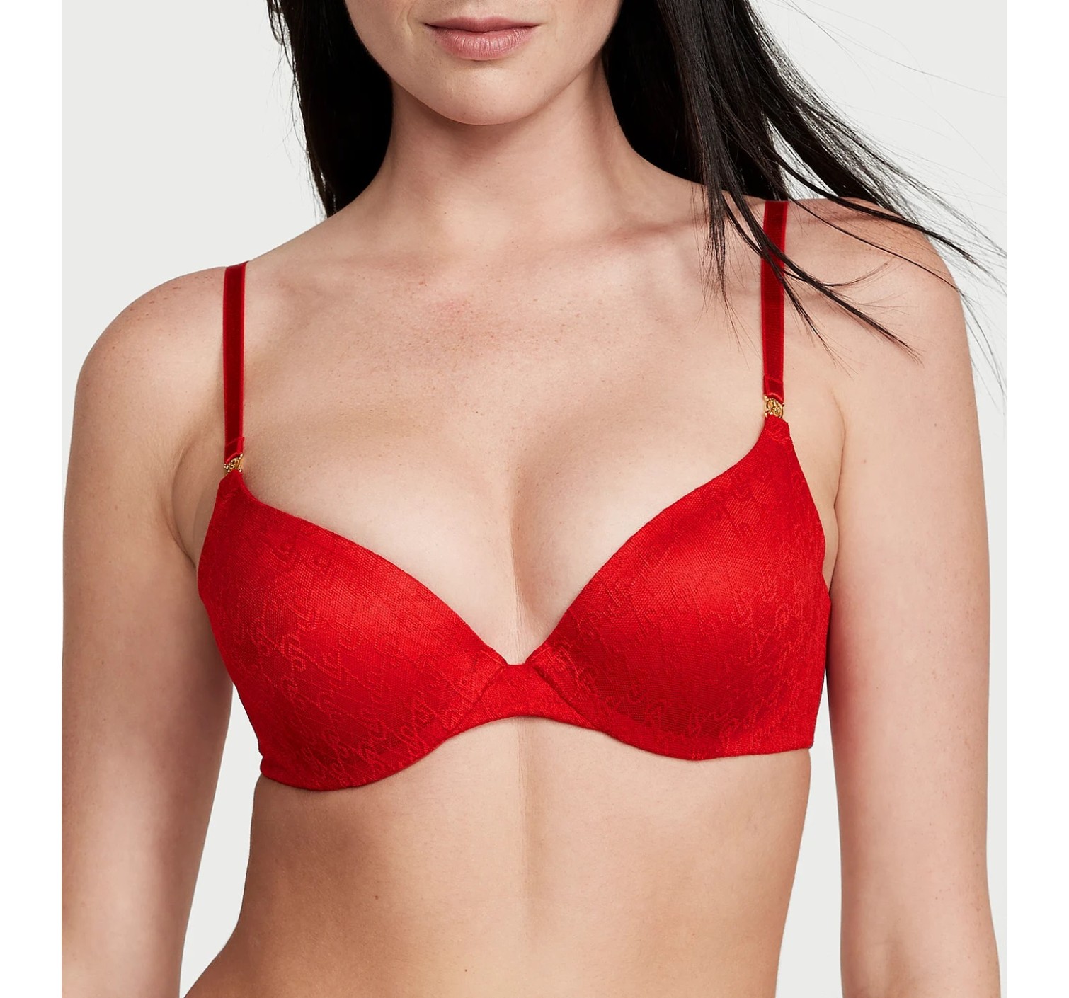 Комплект белья Icon Push-Up Demi Bra Lipstick Thong Set