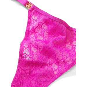 Комплект белья Icon Push-Up Demi Bra Fuchsia Frenzy Thong Set
