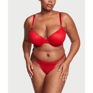 Комплект белья Icon Push-Up Demi Bra Lipstick Thong Set