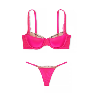 Комплект белья VERY SEXY Logo Embroidery Lightly Lined Balconette Bra Set