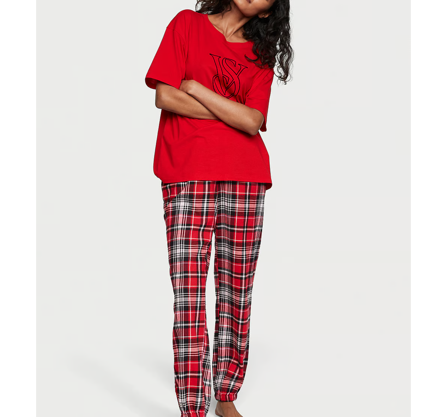 Піжама Flannel Jogger Tee-Jama Set Lipstick Heritage Plaid