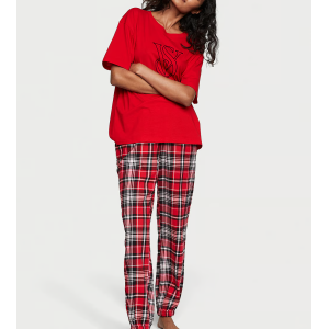 Піжама Flannel Jogger Tee-Jama Set Lipstick Heritage Plaid