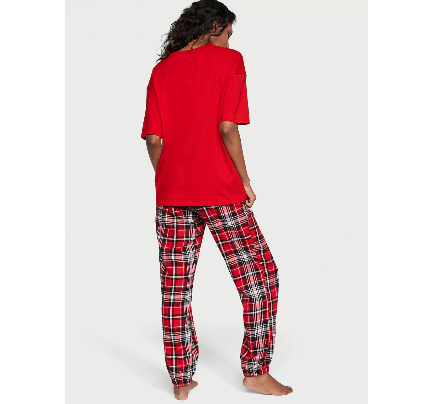 Піжама Flannel Jogger Tee-Jama Set Lipstick Heritage Plaid