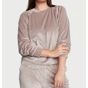 Спортивний костюм Velour Ribbed Crewneck Set Candlelight Rose