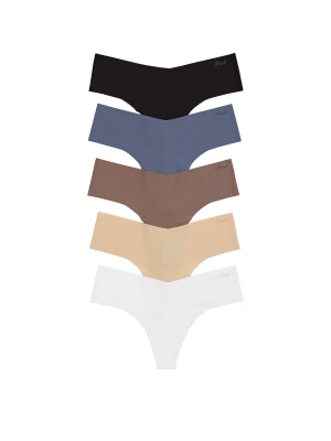 Набор трусиков 5-Pack No-Show Thong Panties Spring Basic