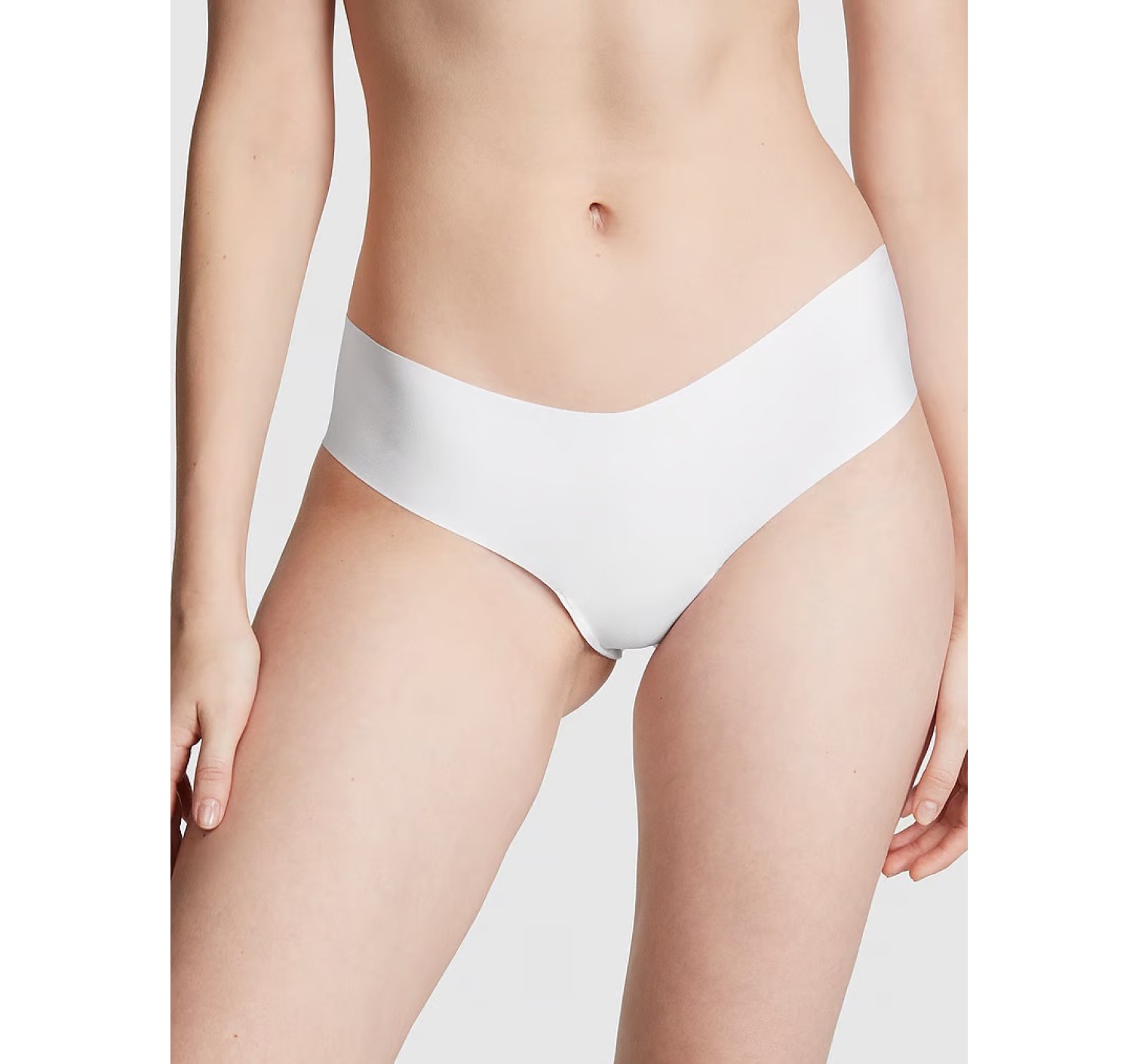 Трусики PINK NO-SHOW CHEEKSTER PANTY White