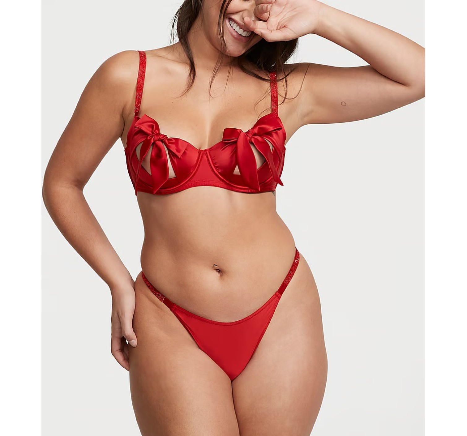 Трусики Open-Back Bow Cheekini Panty Set
