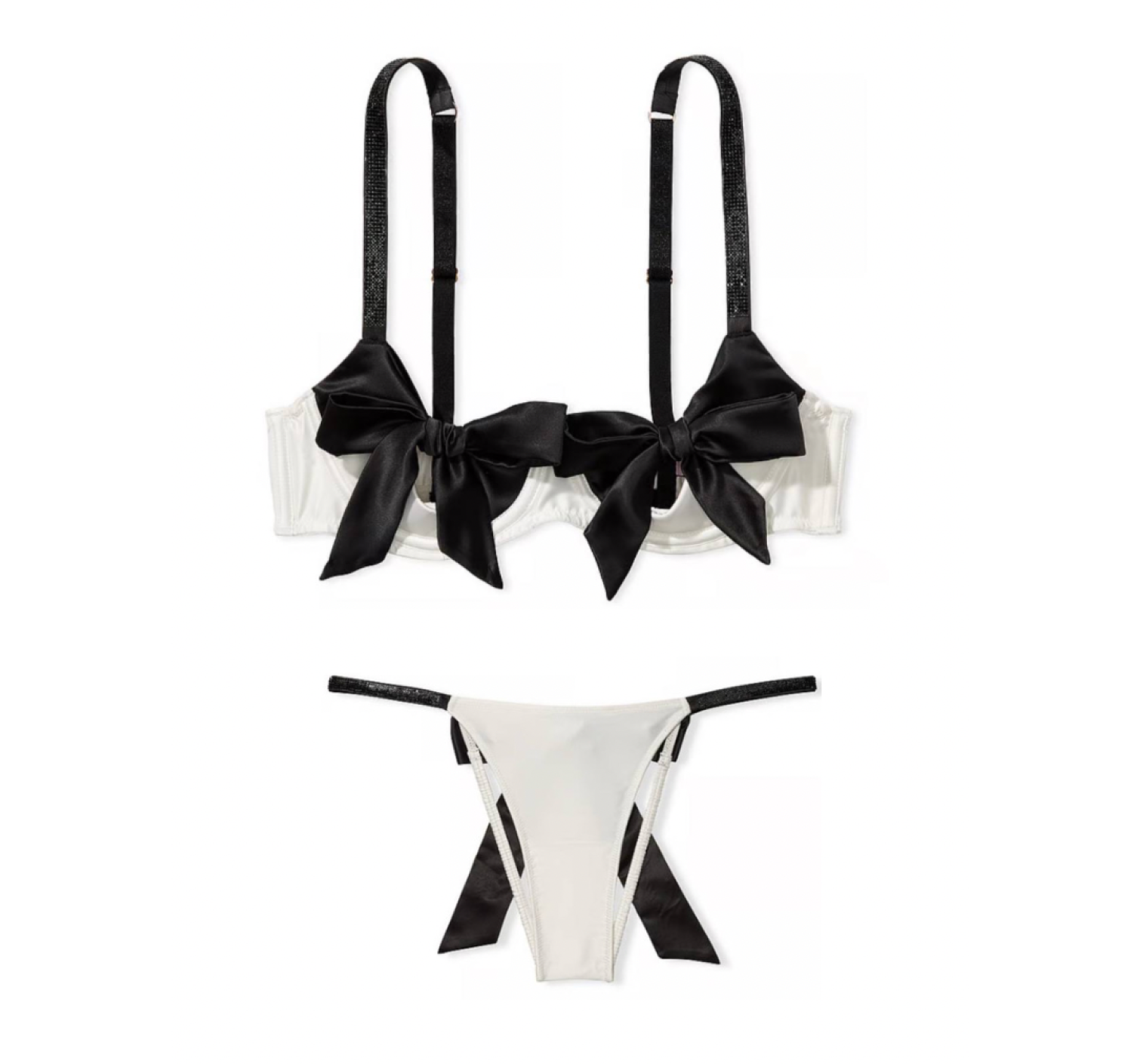 Комплект белья DREAM ANGELS Satin Peekaboo Bow Balconette Bra 