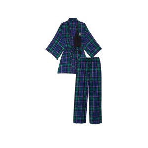 Піжама Flannel 3-Piece Long Pajama Set Plaid