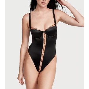 Боді Logo Embroidery Unlined Underwire Teddy