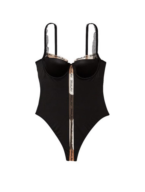 Боді Logo Embroidery Unlined Underwire Teddy