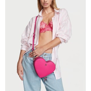 Сумка Heart Crossbody Bag Hot Pink